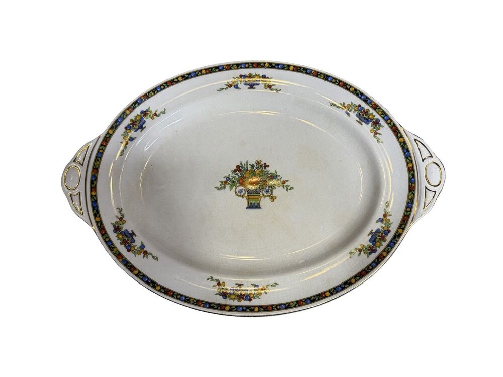 Vintage Johnson Bros. Pareek 16" Platter / Serving Dish EnglandEUC